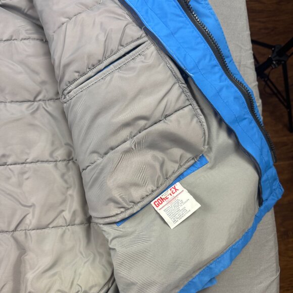 Vintage Blauer GORE-TEX Parka Jacket Mens XXL Removable Liner Blue USA Made - Picture 3 of 9